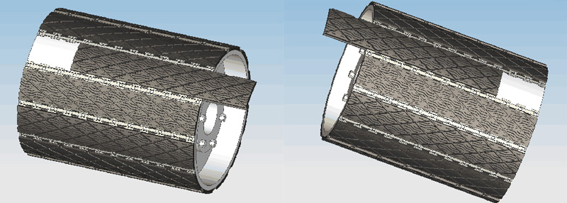 Drum rubber insert