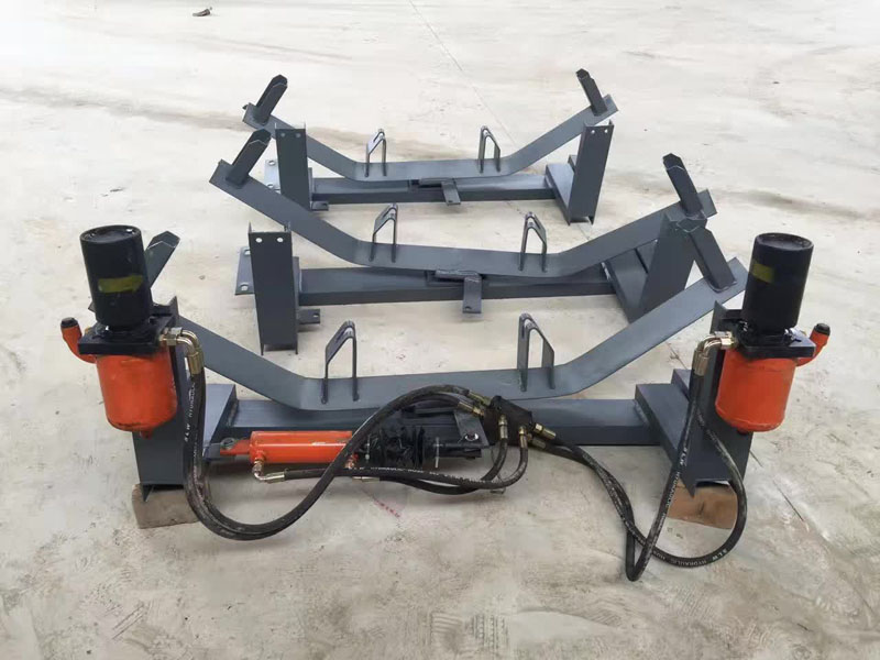 Hydraulic rectification idler 